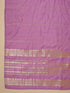 Lavender Cotton Blend Solid Straight Kurta Set